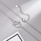 Interlocking Circle Pendant Necklace