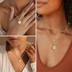 26-Letter Layered Necklace Set