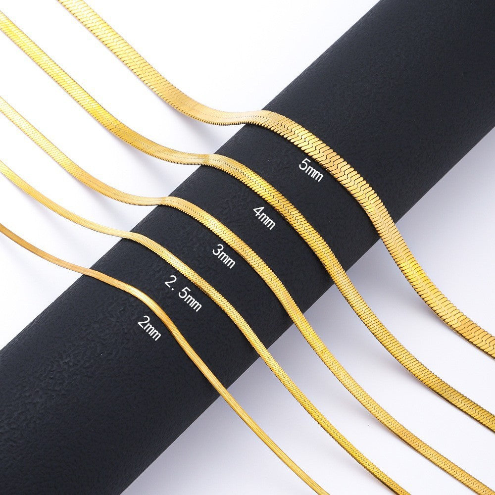 18K Gold Vacuum Plated, Non-Tarnish