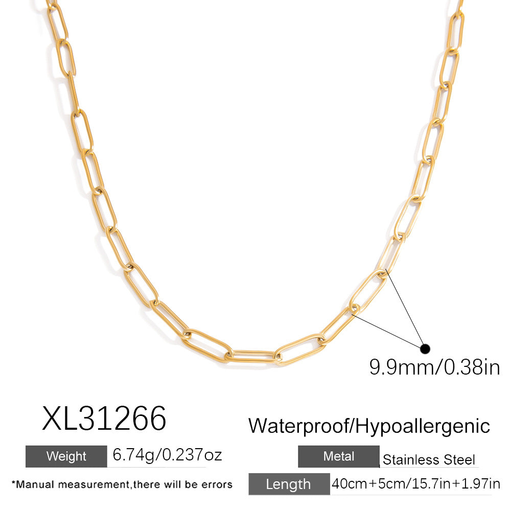 Classic Link Chain Layering Necklace