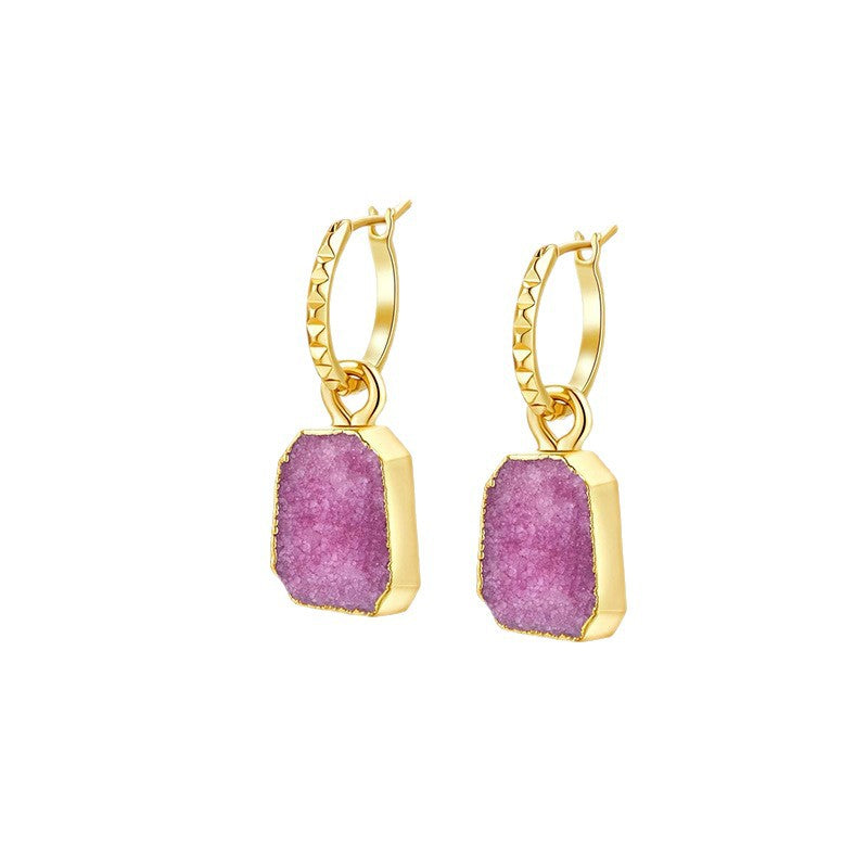 Geometric Minimalist Drop Earrings