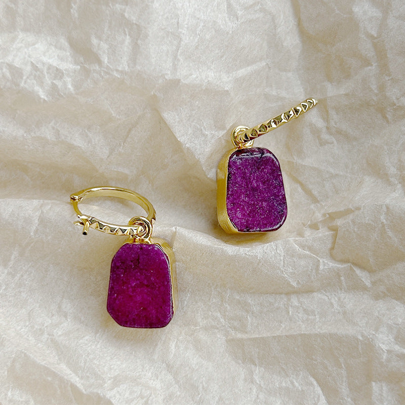 Geometric Minimalist Drop Earrings