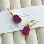 Geometric Minimalist Drop Earrings