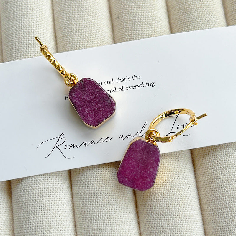 Geometric Minimalist Drop Earrings
