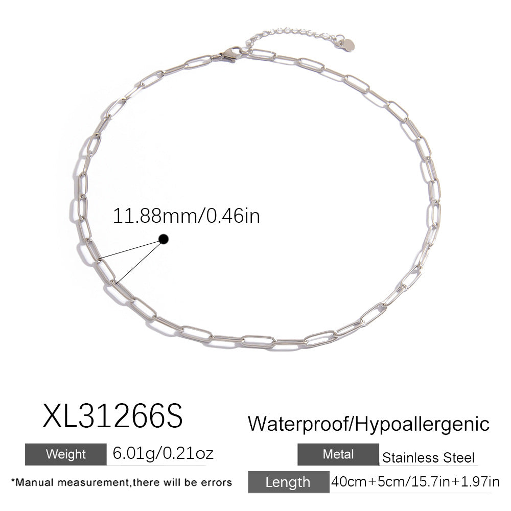 Classic Link Chain Layering Necklace
