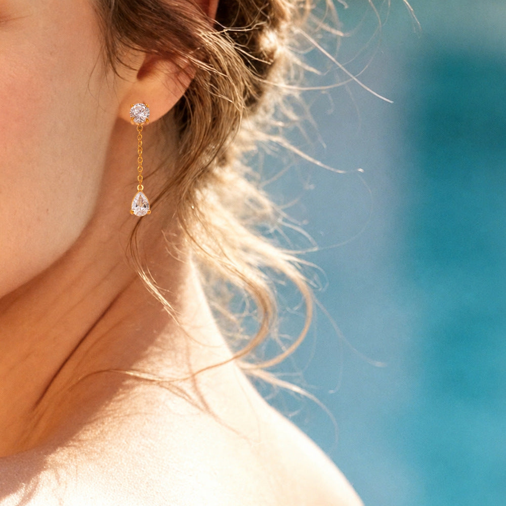 Crystal Paperclip Necklace
