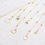 Fashion Y‑Shape Necklace | Initial Y Letter Heart‑Shaped Zircon Stone Pendant