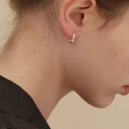 Polished Gold Chunky Huggie Hoops