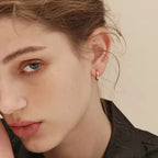 Polished Gold Chunky Huggie Hoops