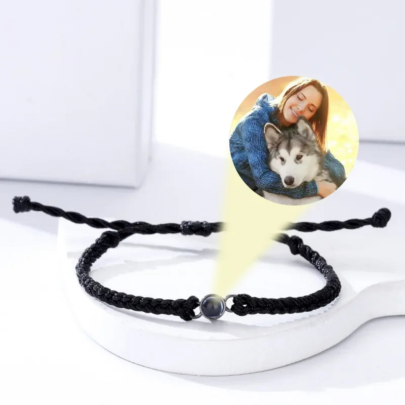 Circle Photo Bracelet Projection Bracelets