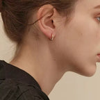 Polished Gold Chunky Huggie Hoops