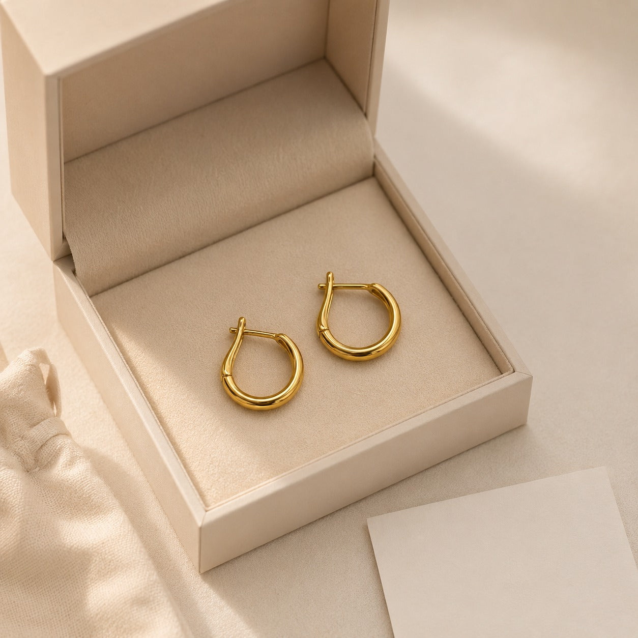 Chunky Huggie Hoops