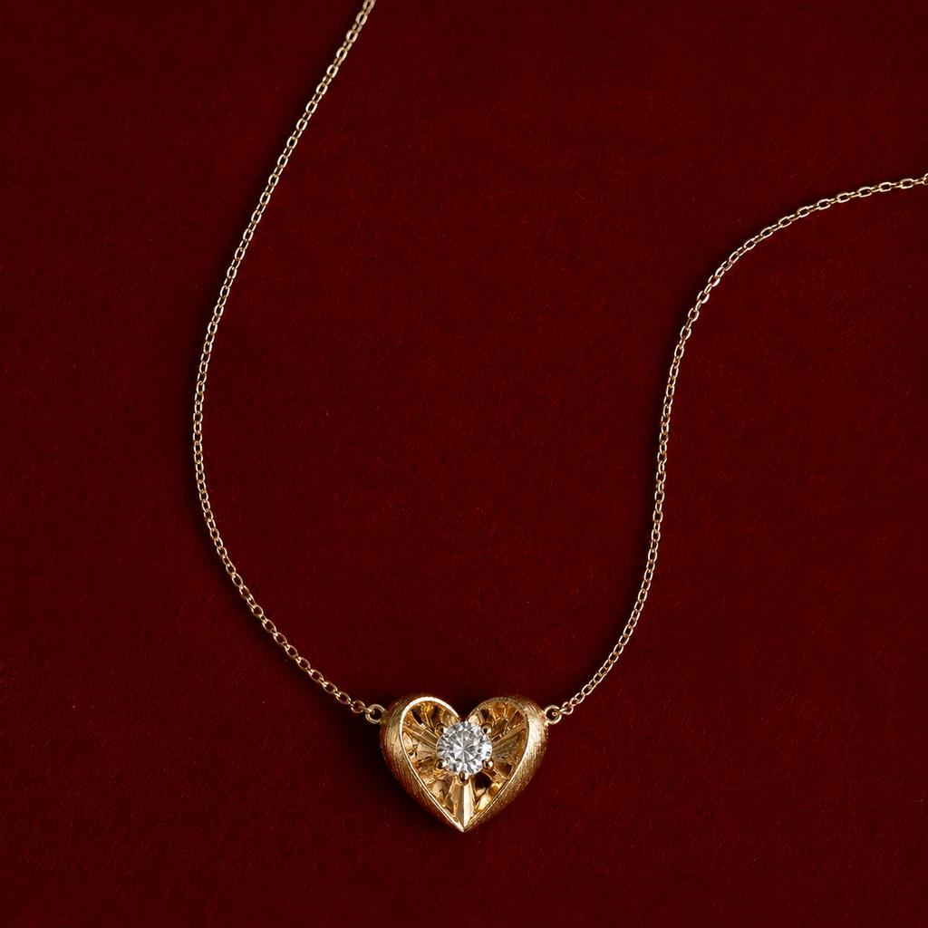 Floating Heart Pendant Necklace