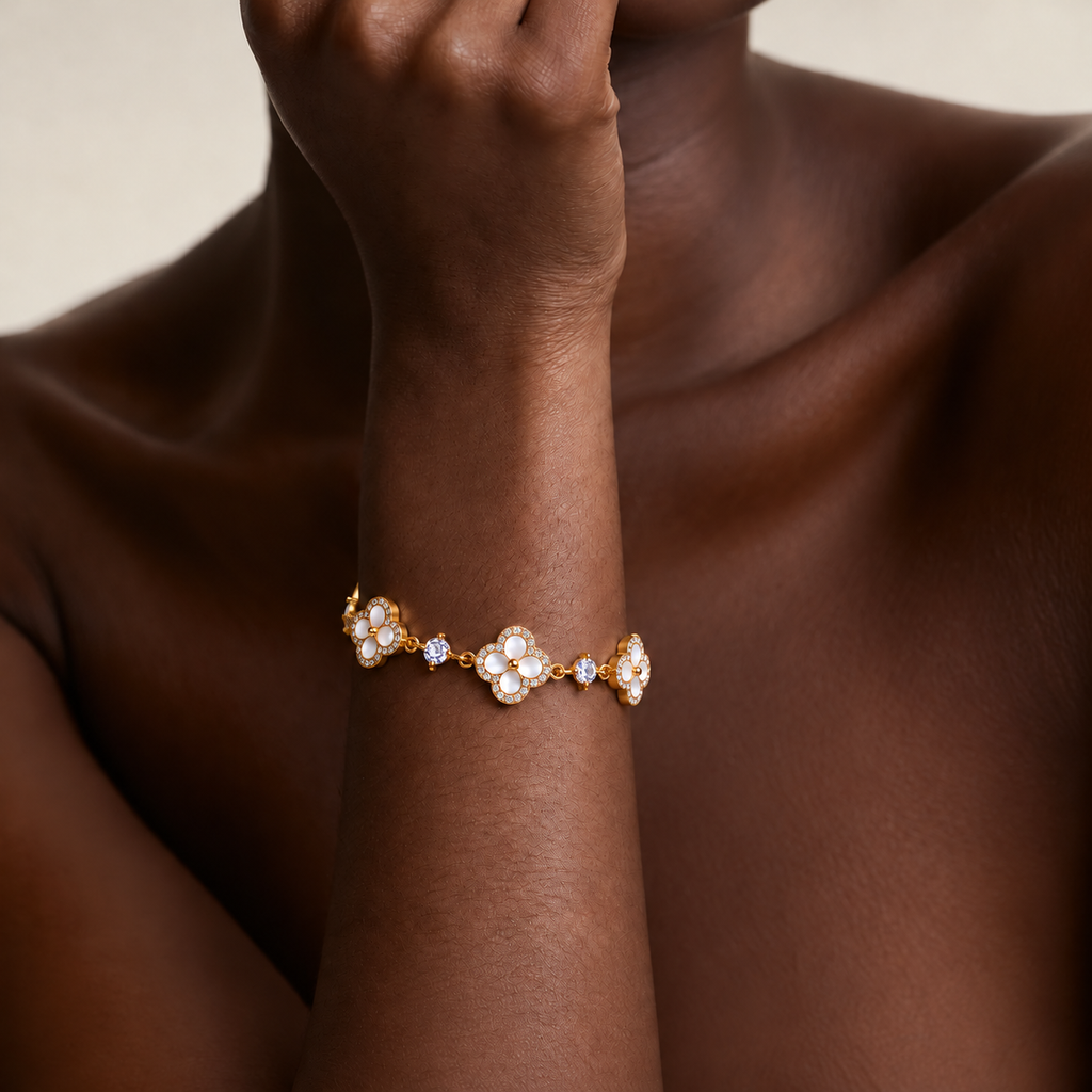 Lucky Clover Slider Bracelet