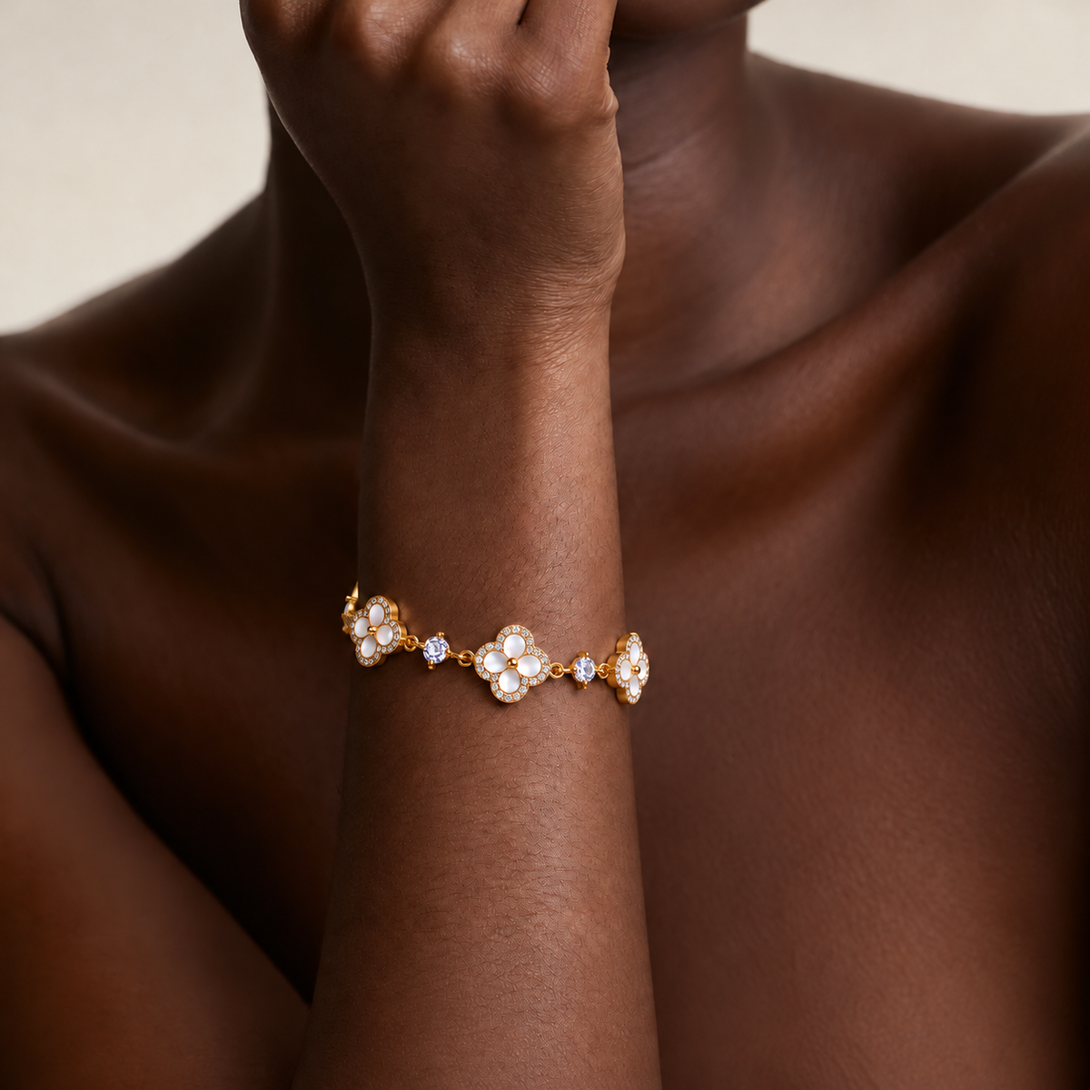 Lucky Clover Slider Bracelet