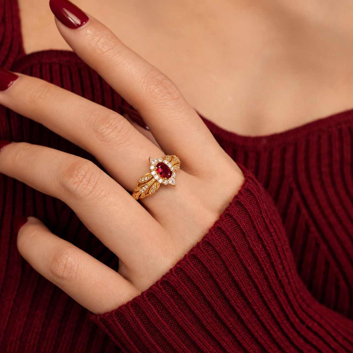 Vintage Ruby Ring
