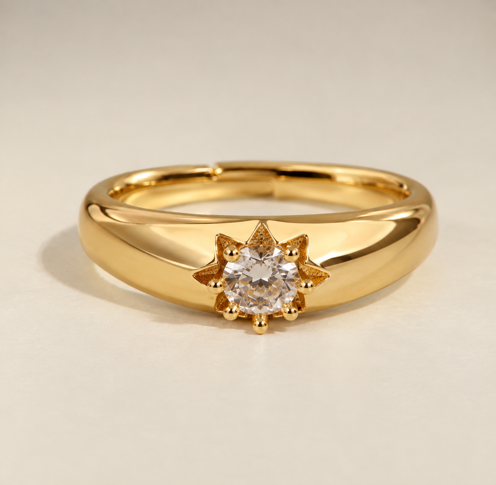 Celestial Zircon Adjustable Ring
