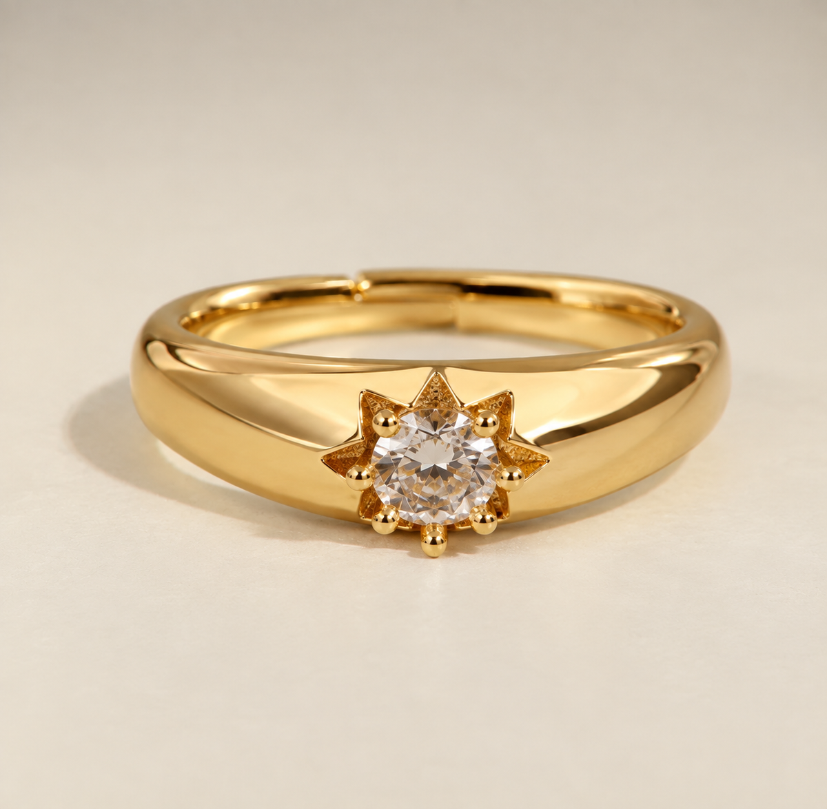 Celestial Zircon Adjustable Ring