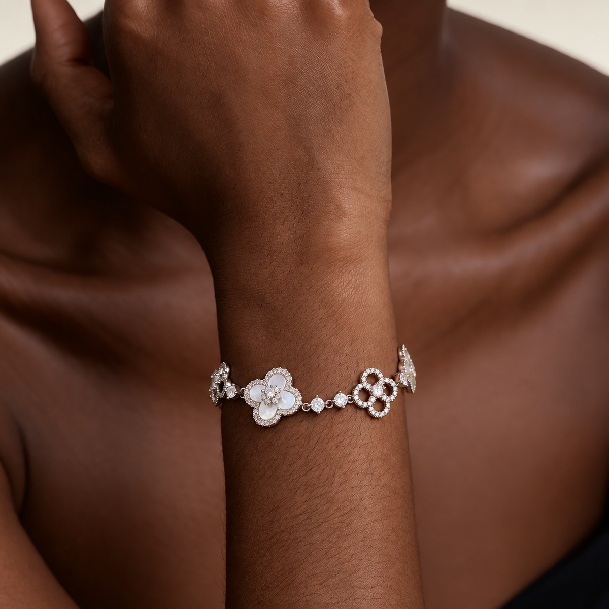 Lucky Clover Slider Bracelet