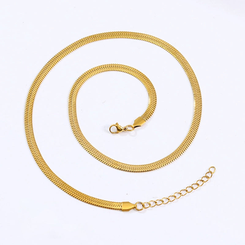 18K Gold Vacuum Plated, Non-Tarnish
